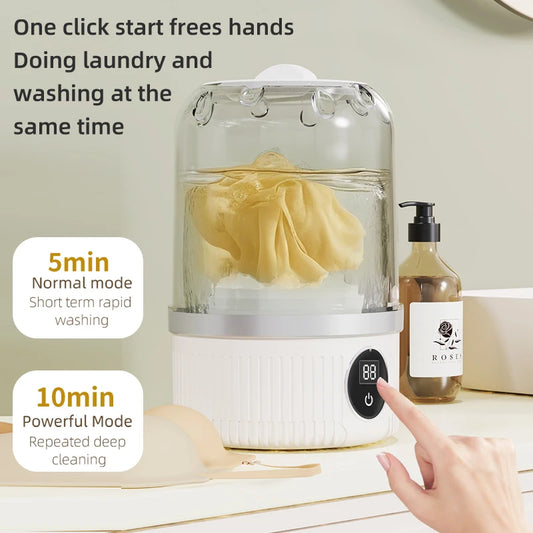 Mini Household Electric Washing Cup Underwear Socks Small Wireless Charging Washing Machine Pet Clothes Washing Machine